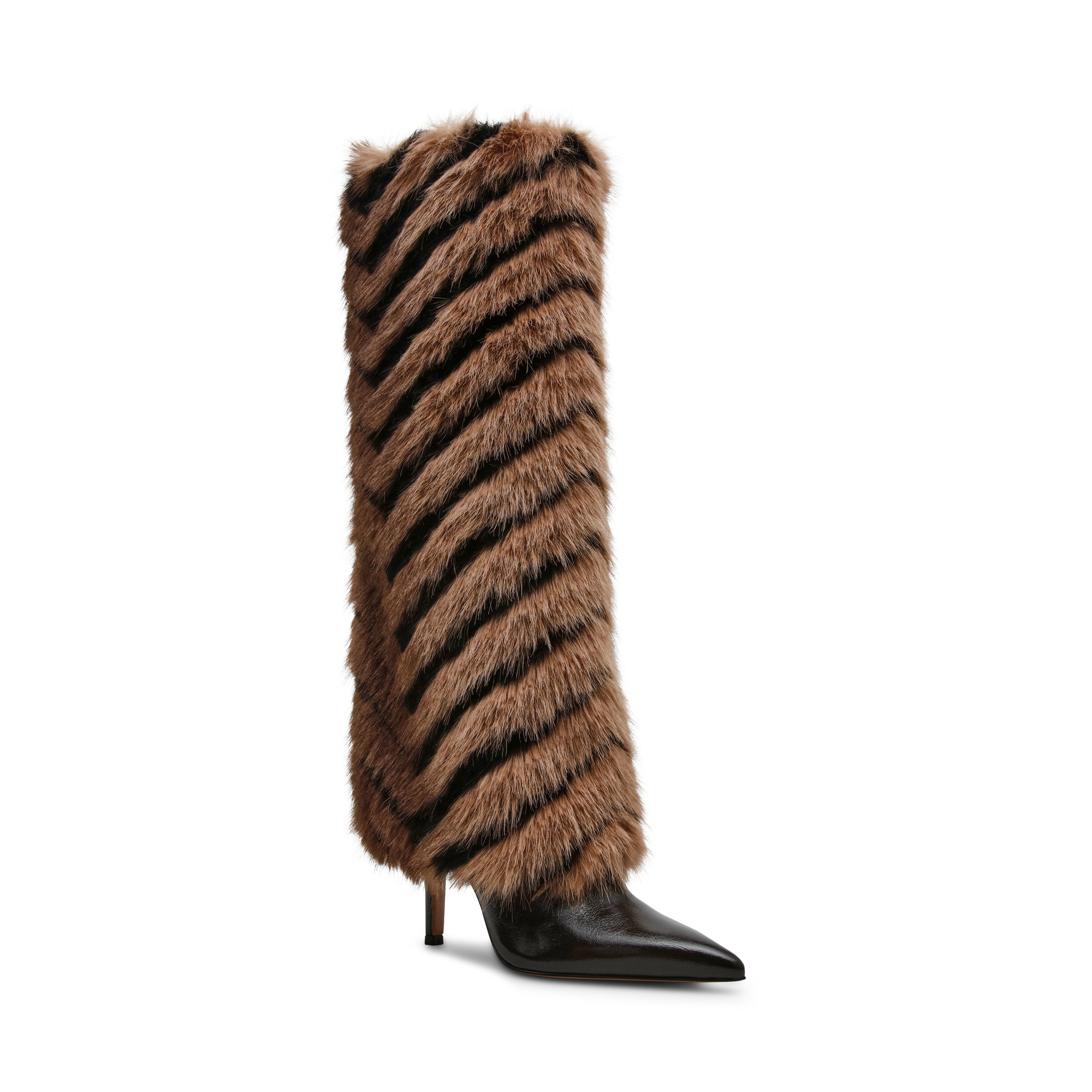Steve Madden Icon bottine noir beige talon 9,5 cm