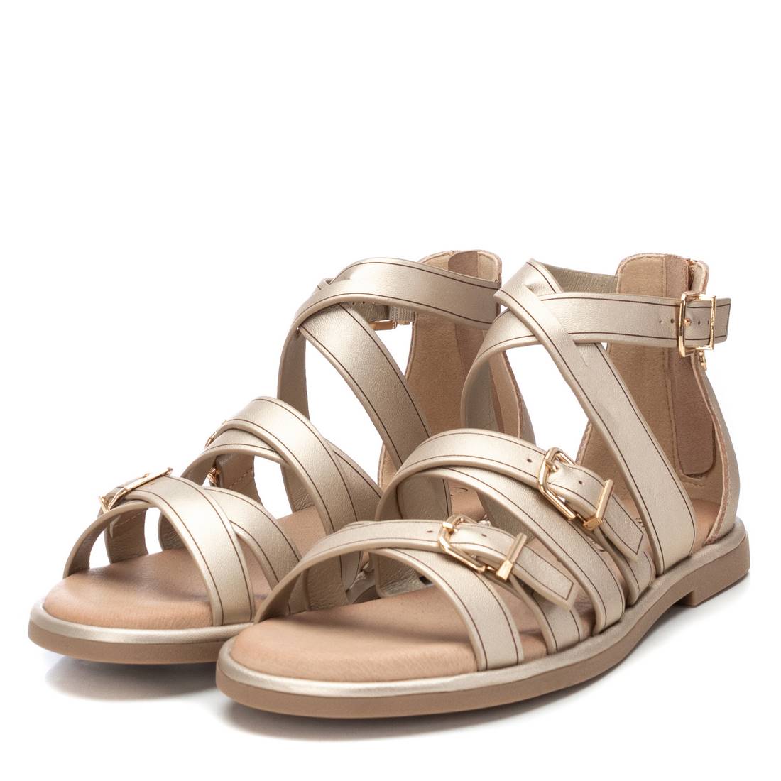 Carmela 16148706 sandale cuir or romaine
