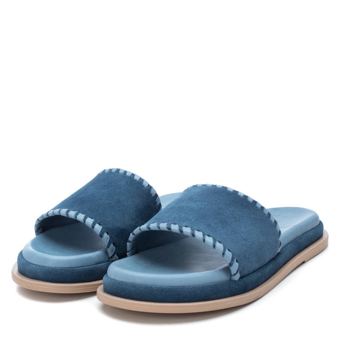 Carmela 16077804 mule femme serraje bleu sans lacet