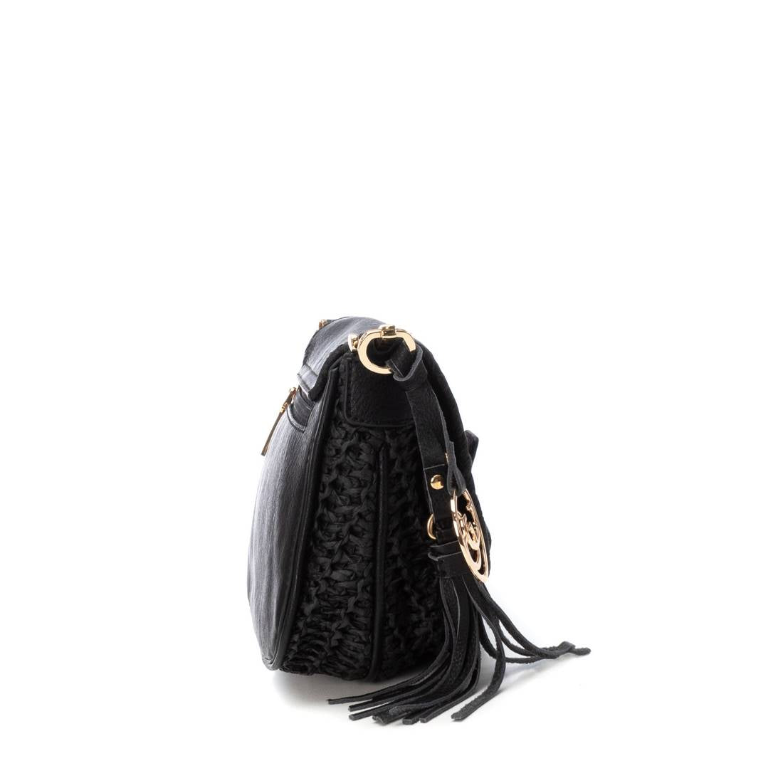 Carmela 18613903 Sac Bandoulière Noir Rafia