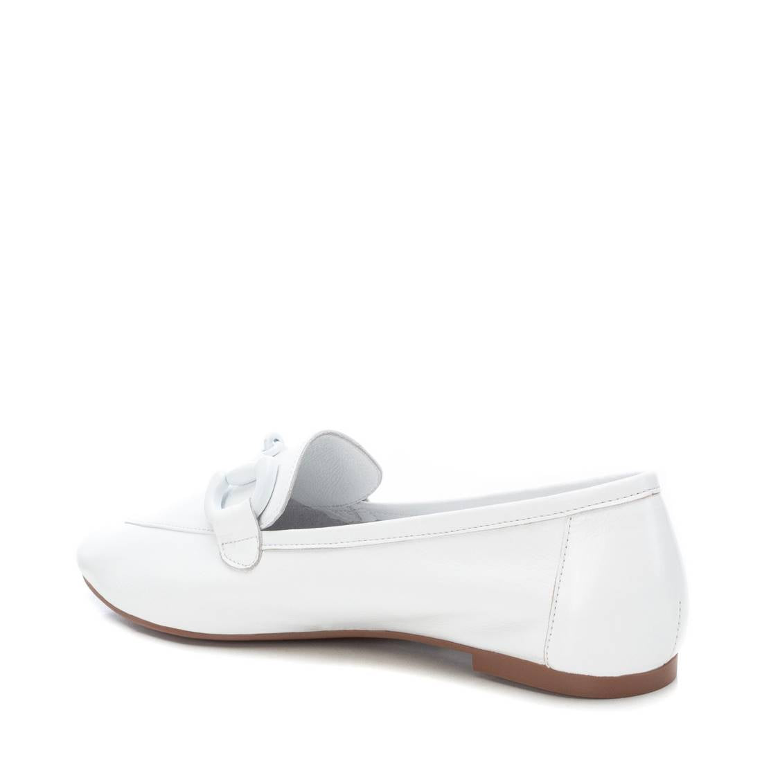 Carmela 16047205 Mocassins Femme Blanc Cuir Plat