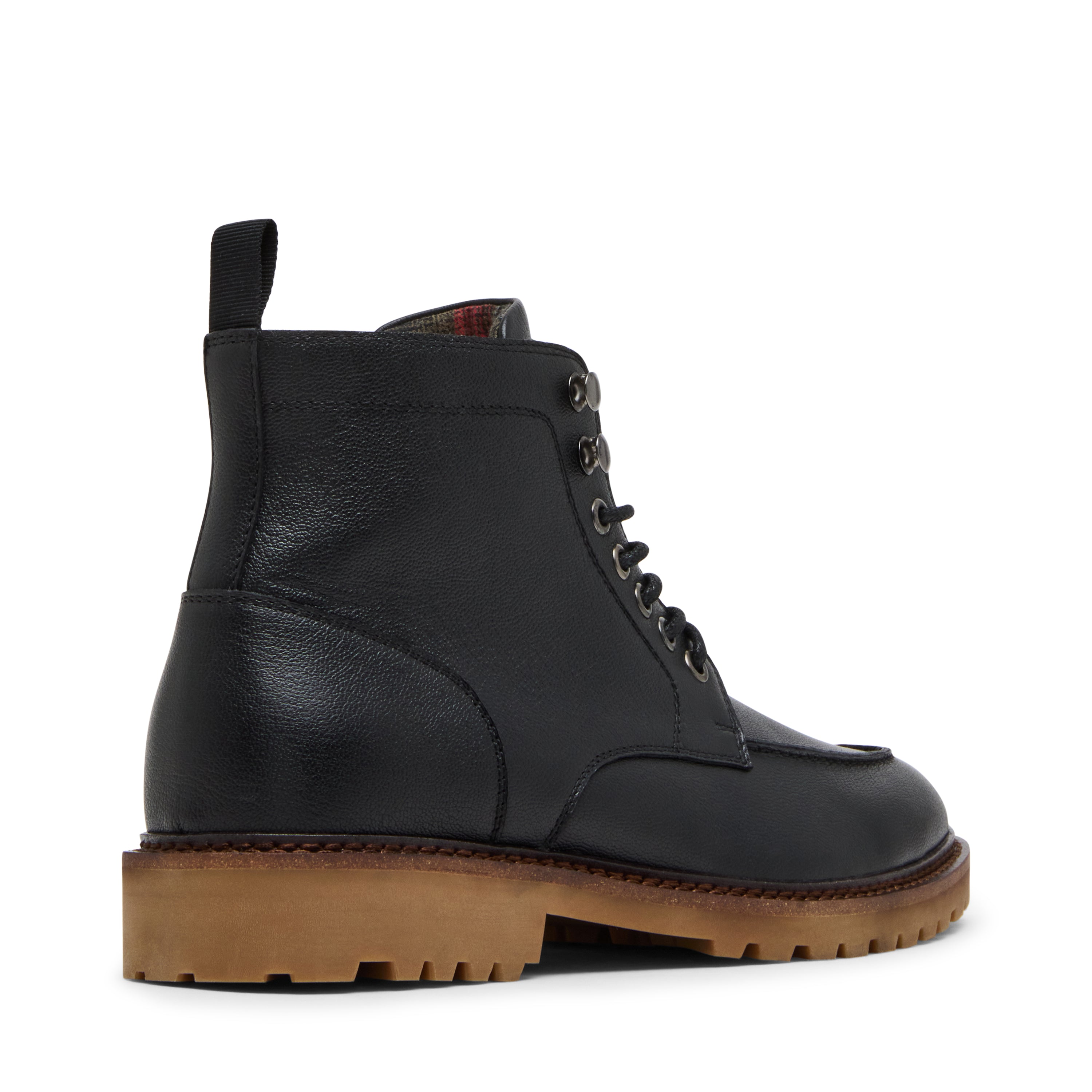 Steve Madden Patroane bottes cuir noir homme lacets