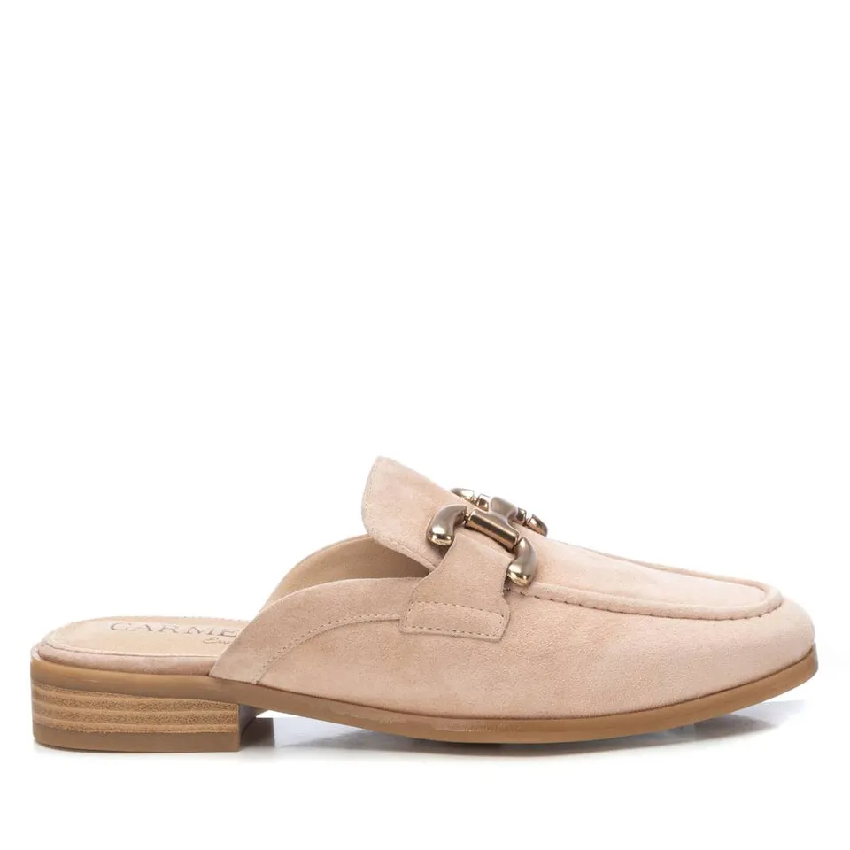 Carmela 16150504 sabot femme marron cuir suédé