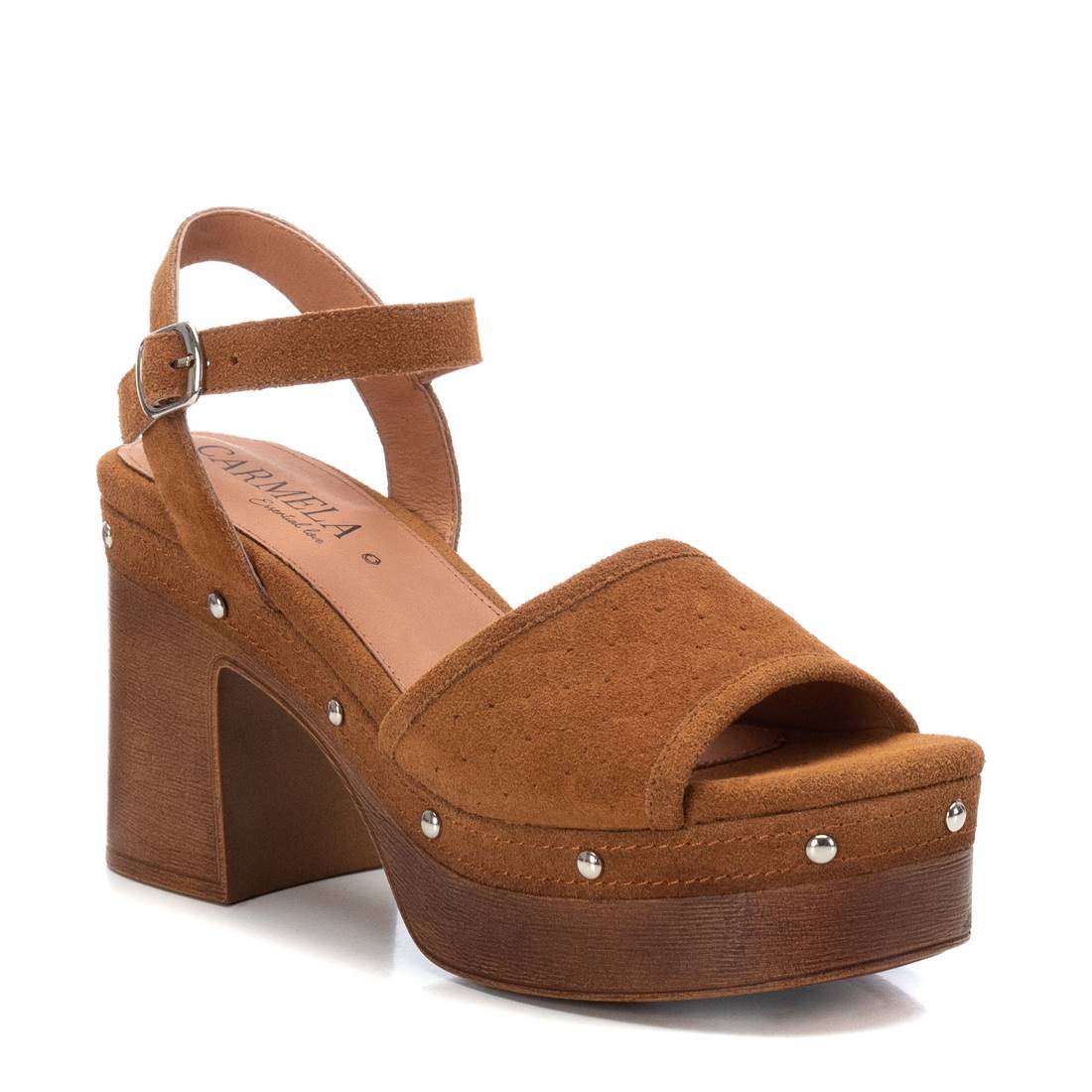 Carmela 16062302 sandales femme marron cuir talon 10 cm