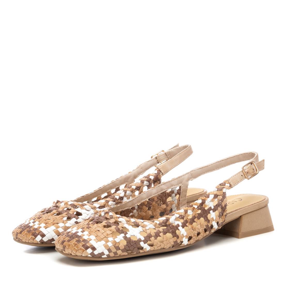 Carmela 16218501 ballerine femme beige bicolore cuir