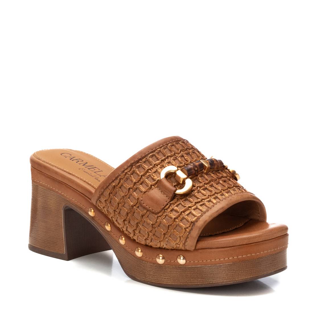 Carmela 16233402 mules camel talon moyen