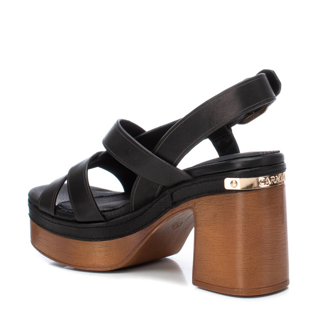 Carmela 16154204 sandales femme noir cuir 10cm