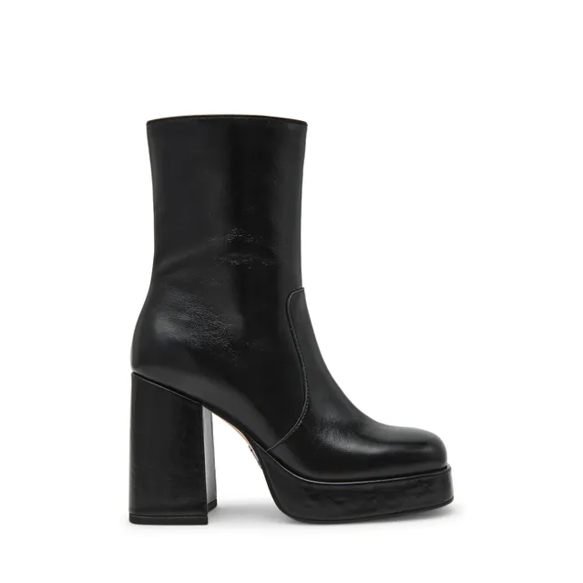 Steve Madden Echos Bootie bottines cuir noir talon 8 cm