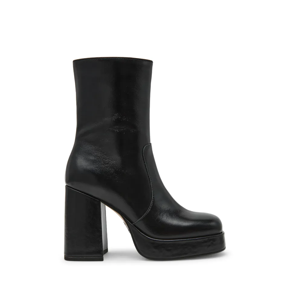 Steve Madden Echos Bootie bottines cuir noir talon 8 cm