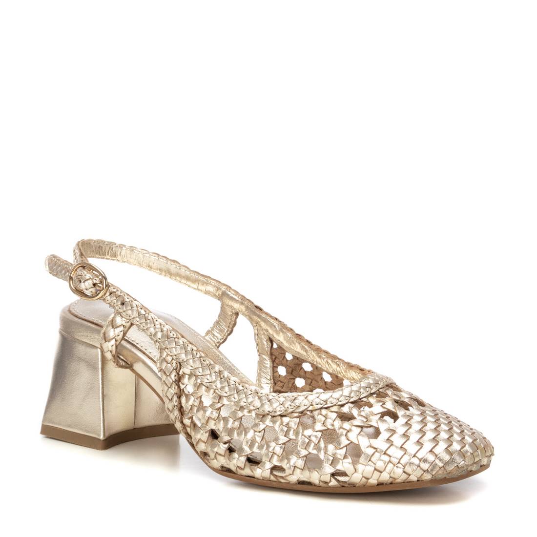 Carmela 16232006 chaussure talon cuir doré ajouré