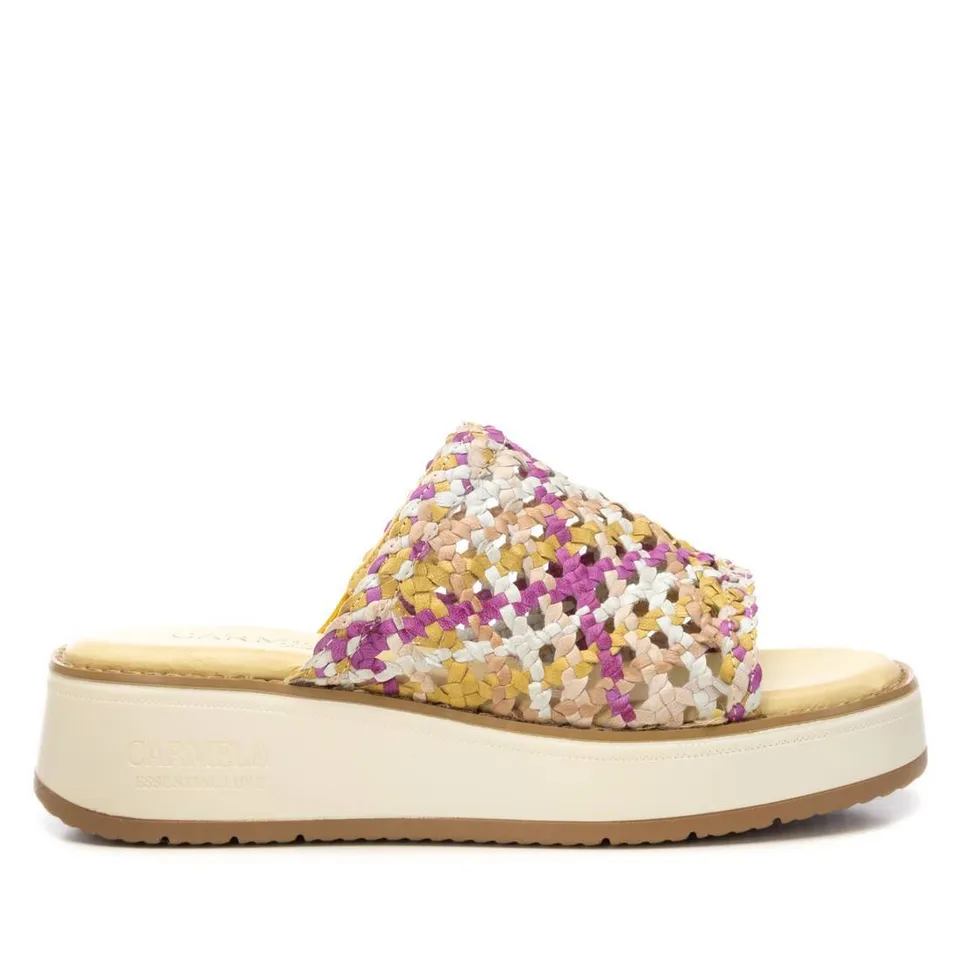 Carmela 16230705 sandales cuir jaune tressées