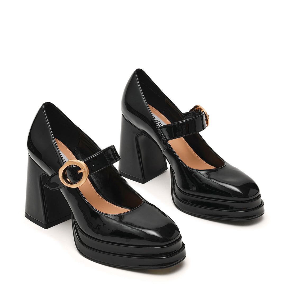 Steve Madden Kylee escarpins vernis noir talon 7 cm