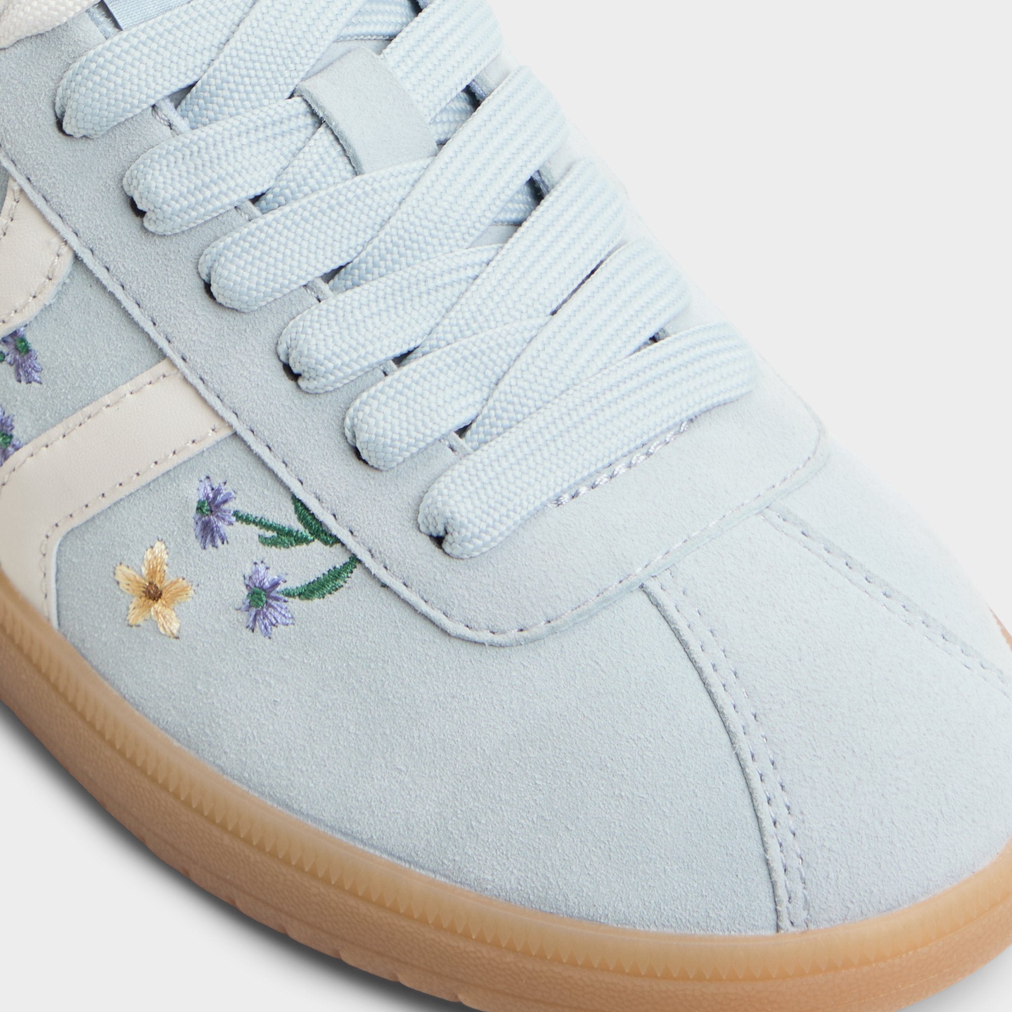 ALDO Chicsneaker baskets suède pastel brodées fleurs