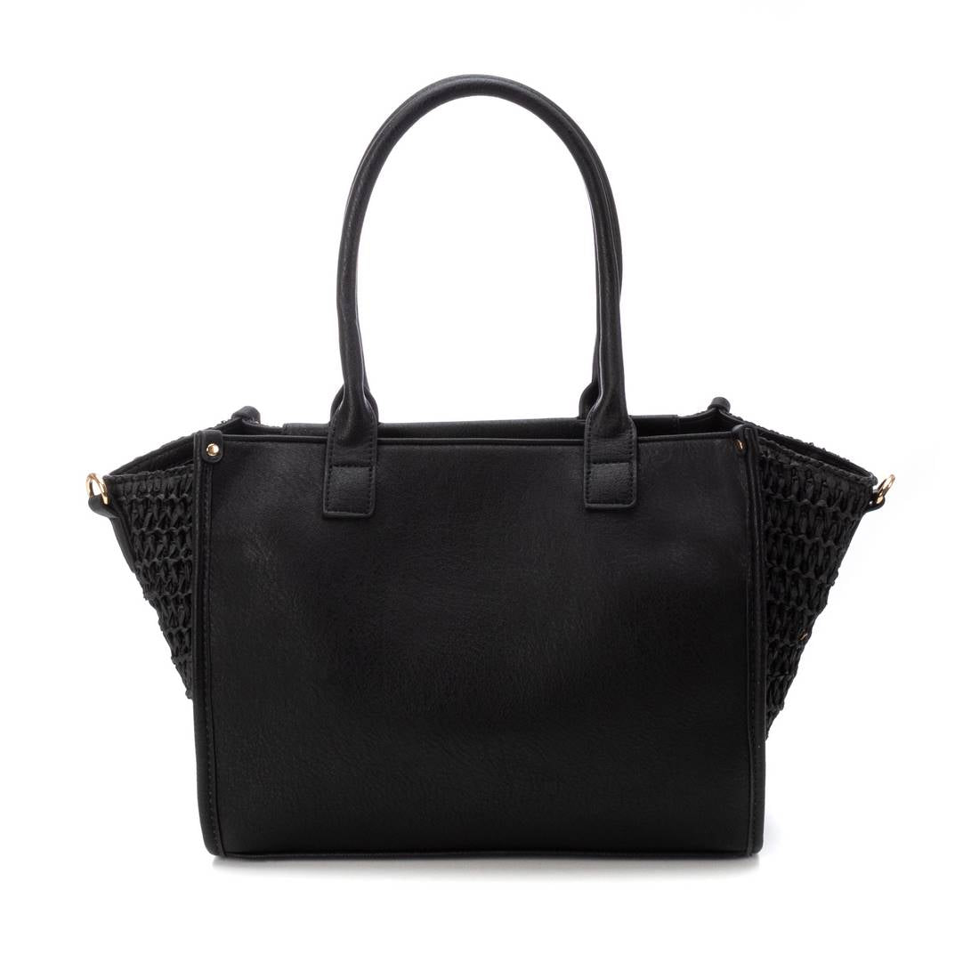 Carmela 18613202 sac épaule noir raphia moyen