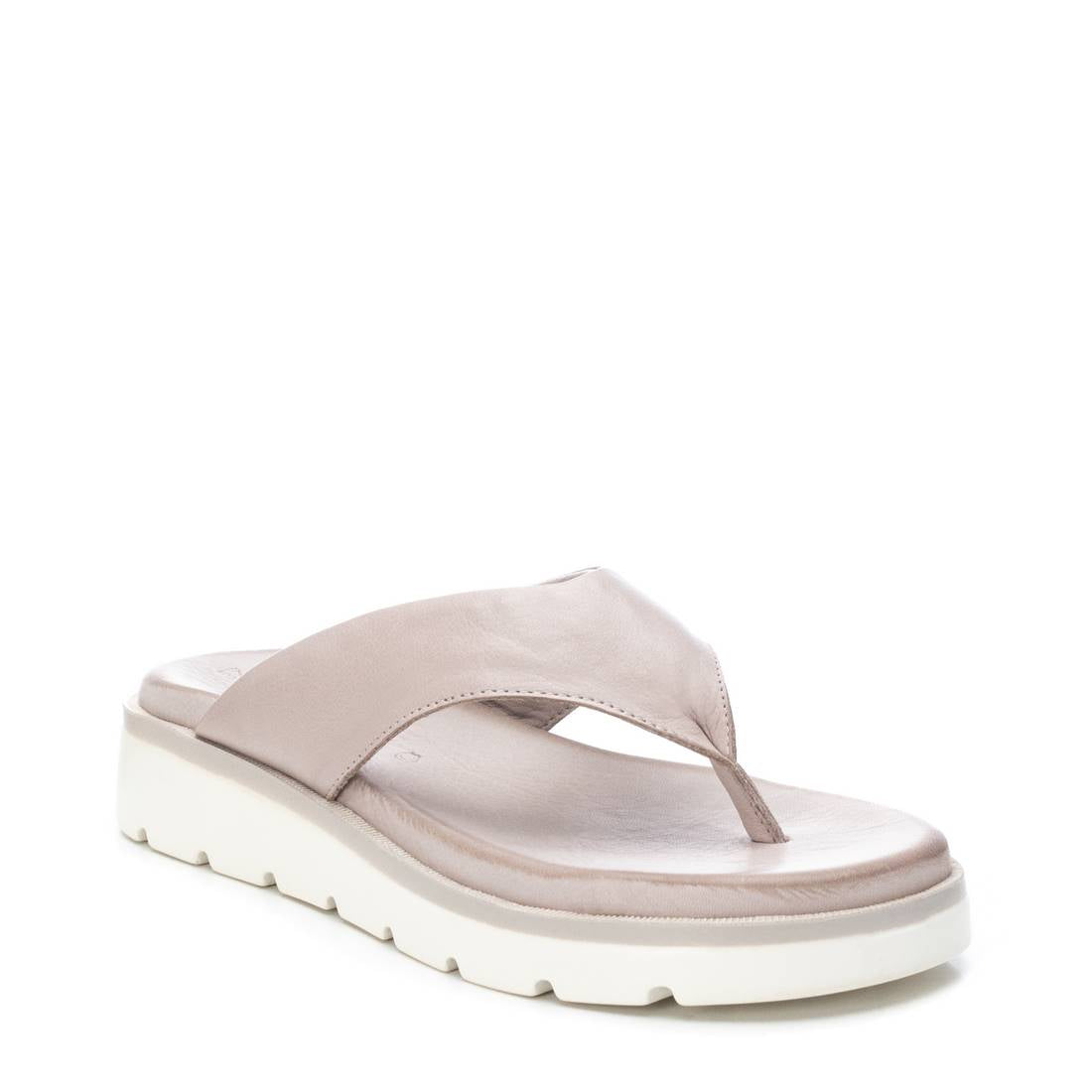 Carmela 16082804 sandales plates cuir blanc