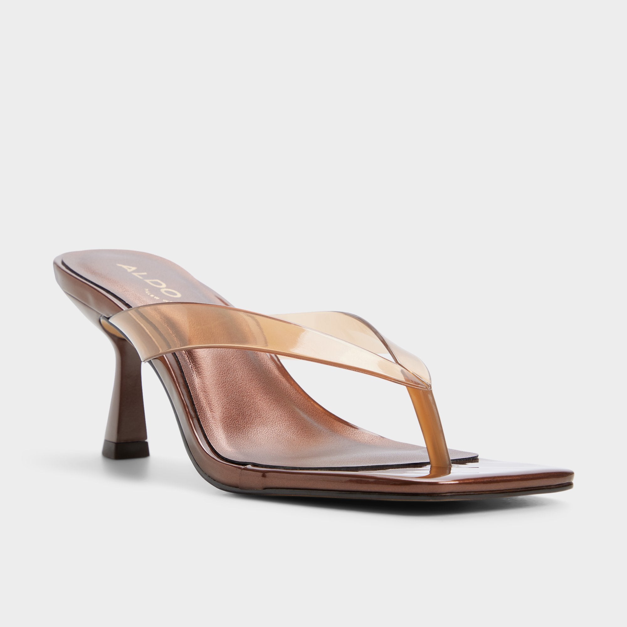ALDO Izabele sandale talon marron gelée