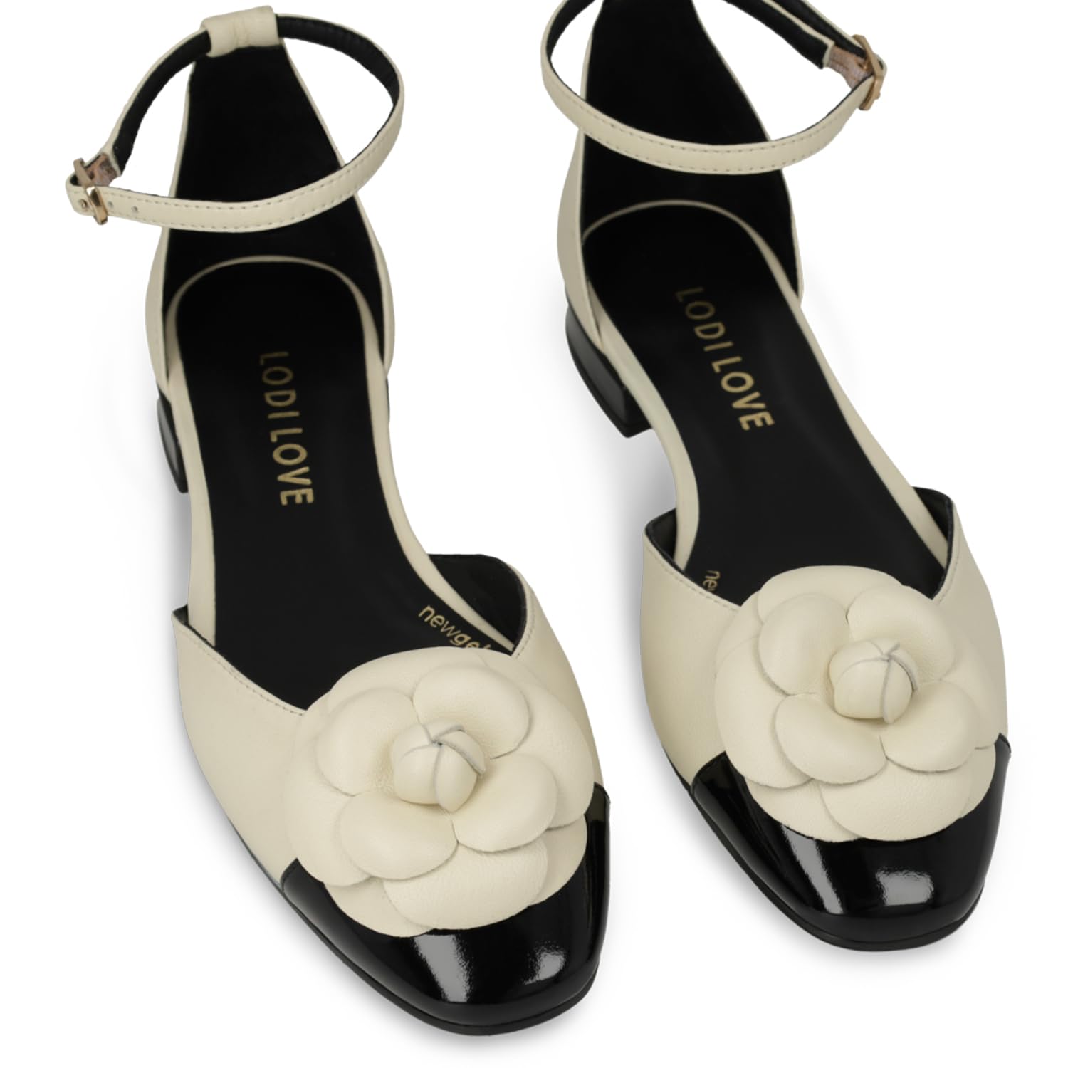 LODI AMB5304 ballerines cuir blanches femme
