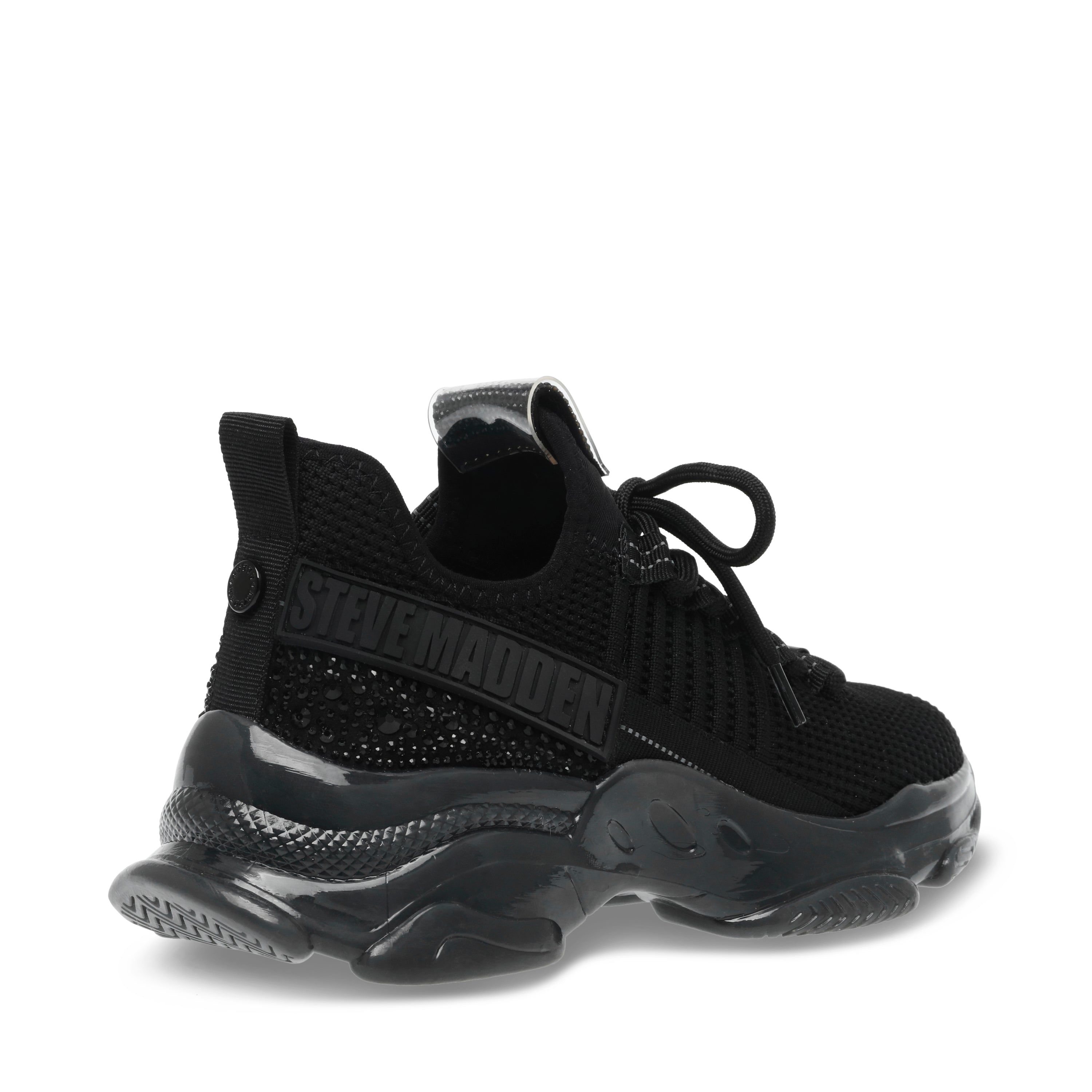 Steve Madden Maxilla-R-E baskets femme noir strass