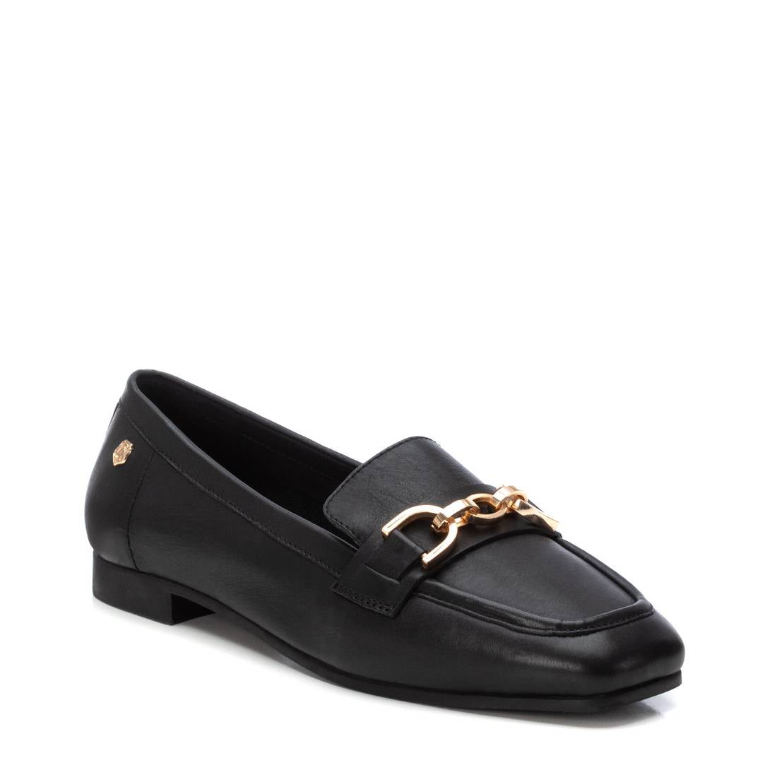 Carmela 16213805 mocassin femme noir cuir habillé