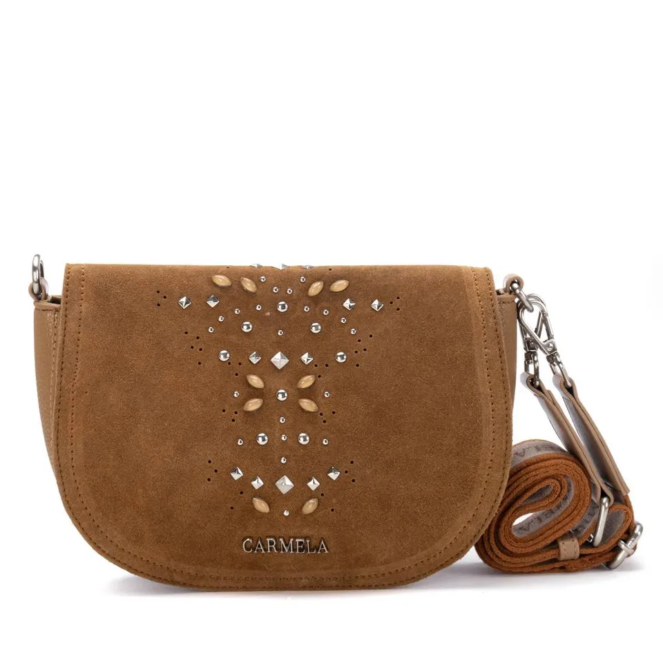 Carmela 18620703 sac bandoulière camel cuir