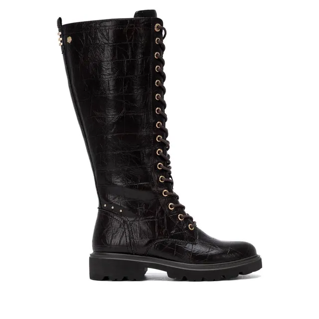 Carmela 16435801 botte militaire femme marron synthétique