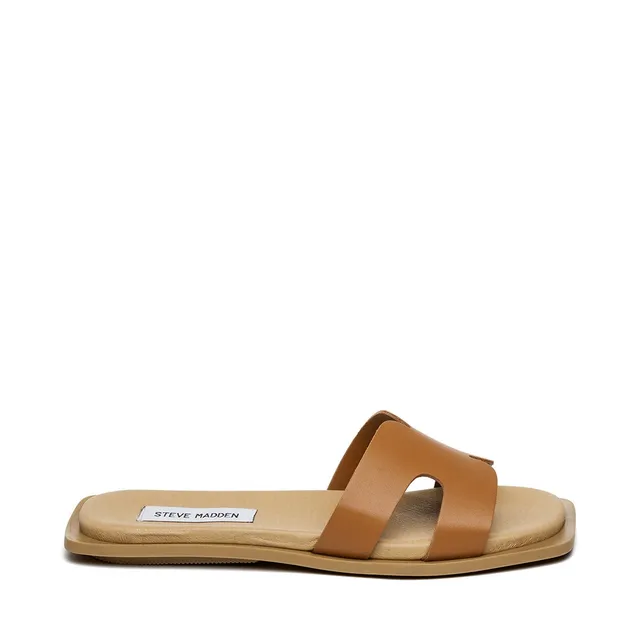 Steve Madden Sofia claquette cognac cuir