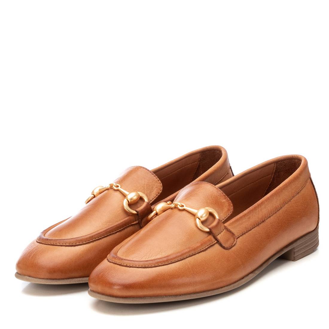 Carmela 16237202 mocassins cuir camel semelle antiglisse