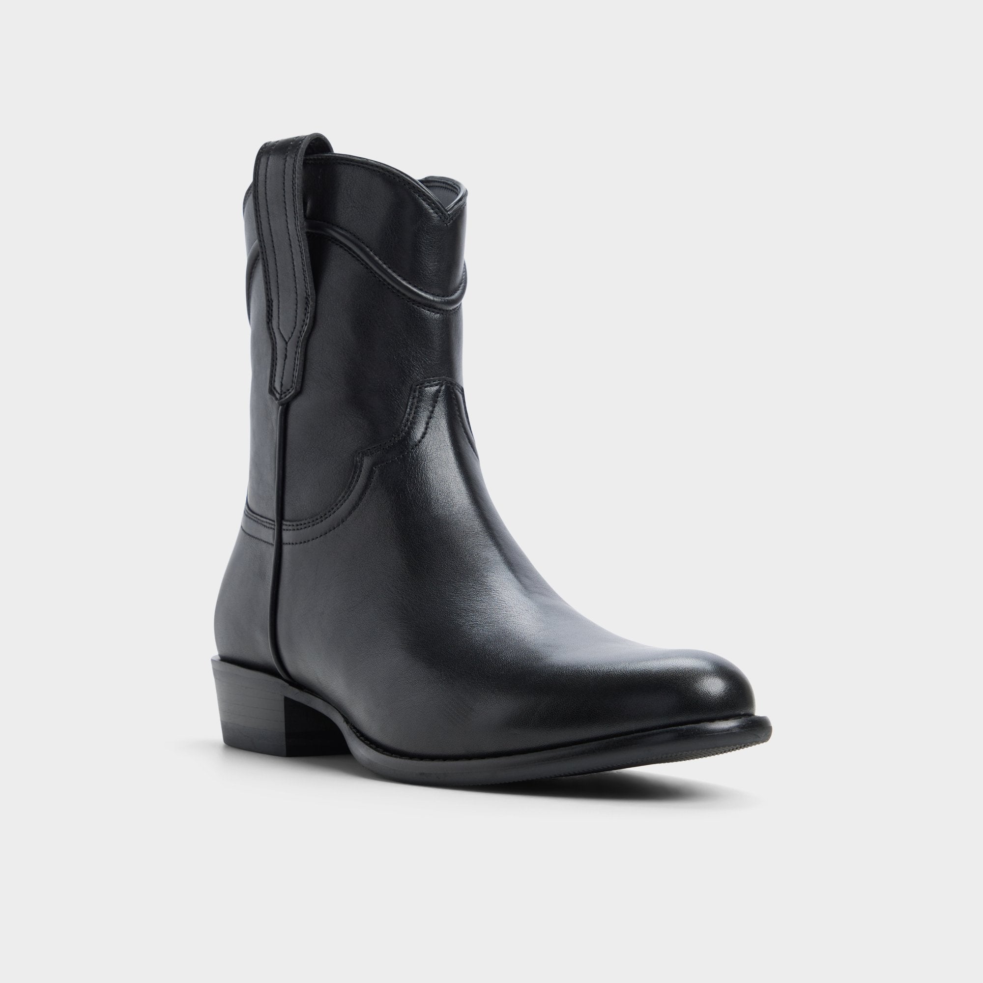 ALDO Wylie bottes western homme cuir noir