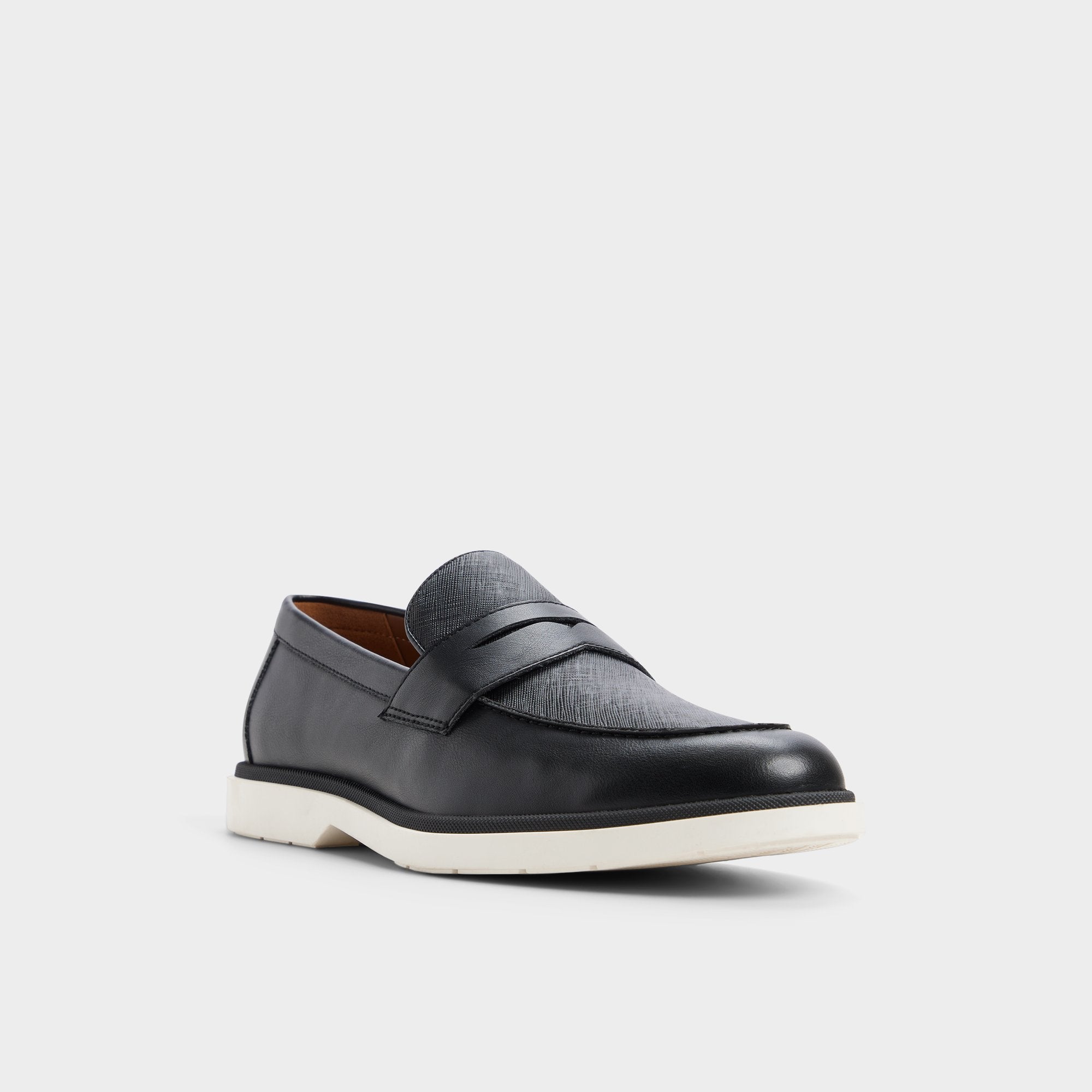 ALDO Stanson mocassin noir cuir pointure large
