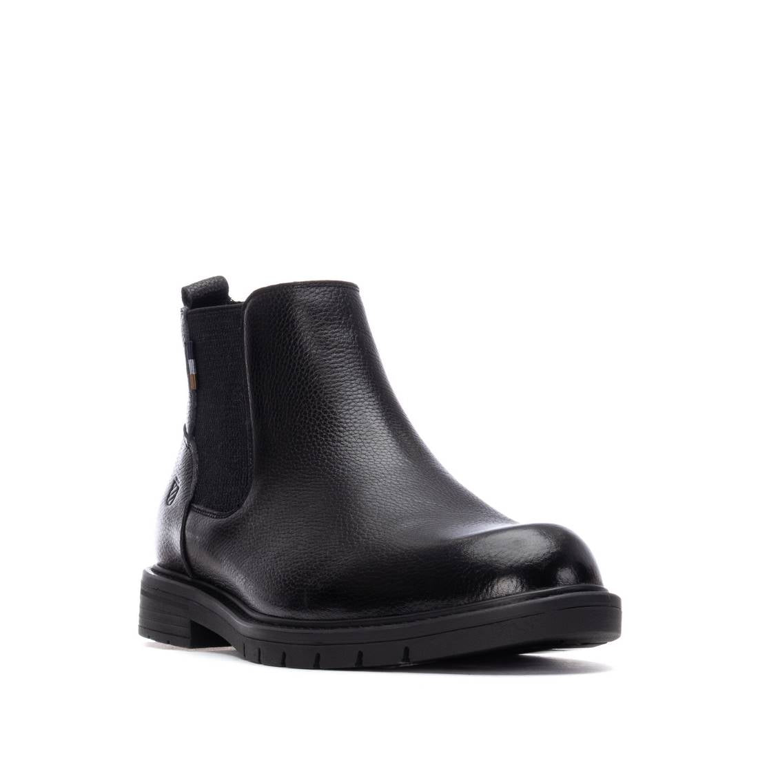 Carmela 16267302 bottines homme noir cuir plat