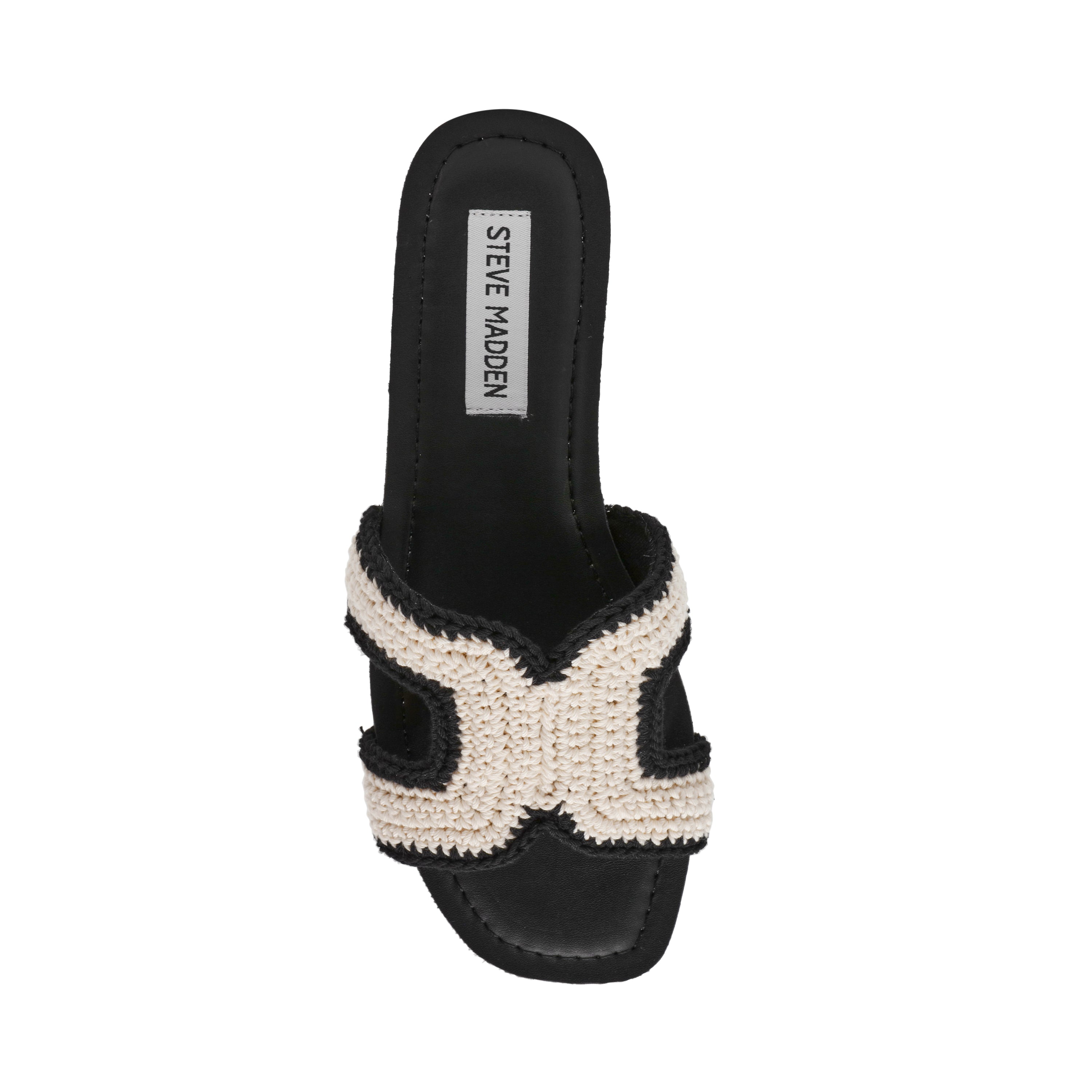 Steve Madden Zarnia-W sandale noir bone textile