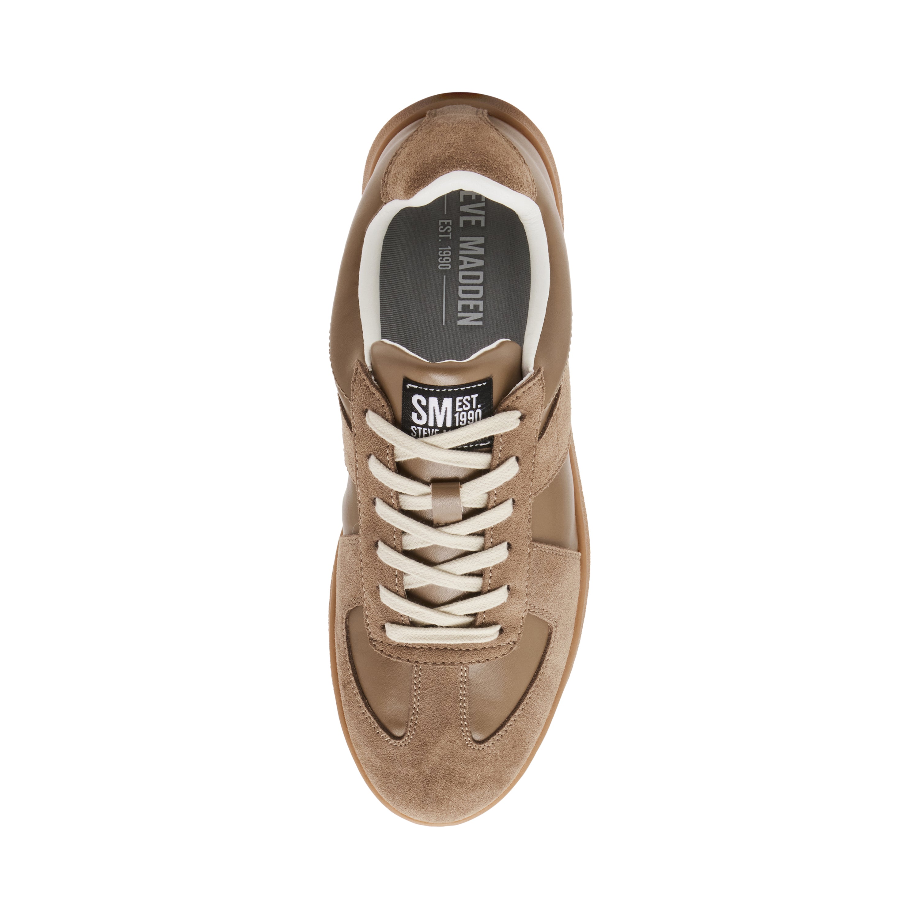 Steve Madden Waltor baskets homme taupe cuir