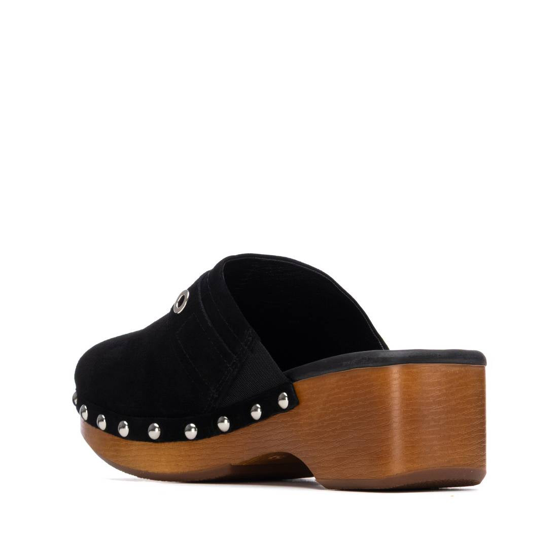 Carmela 16325503 sabots femme noir cuir talon 6 cm