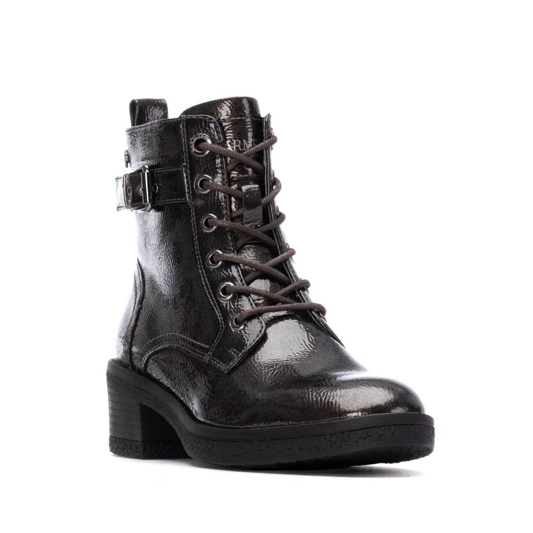 Carmela 16257703 bottines femme talon gris verni