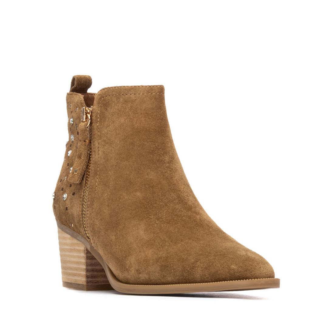 Carmela 16315102 bottine femme cuir camel talon 6 cm