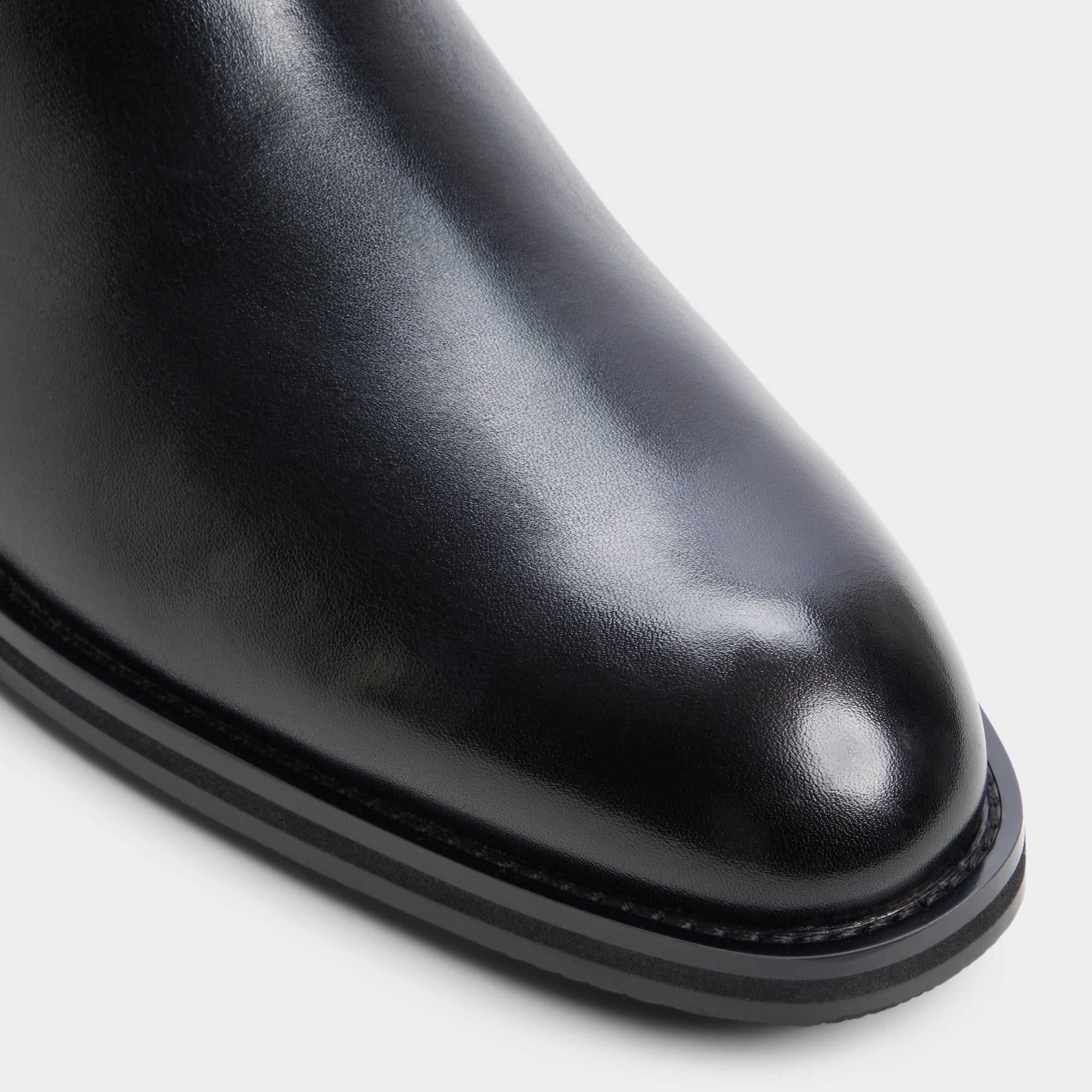 ALDO Bartell bottes noires cuir pointure large
