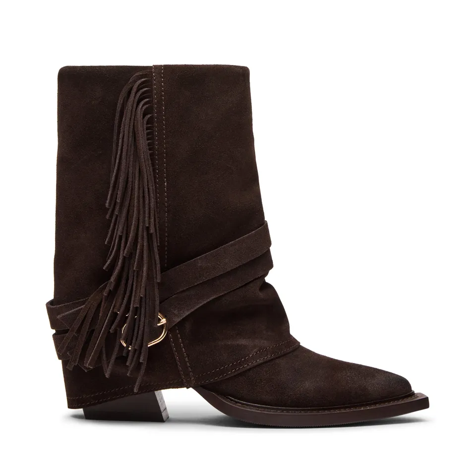 Steve Madden Hadly botte western suède marron