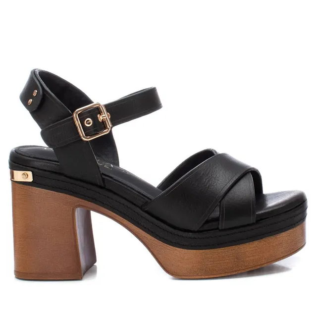 Carmela 16138004 sandale femme cuir noir talon 10 cm