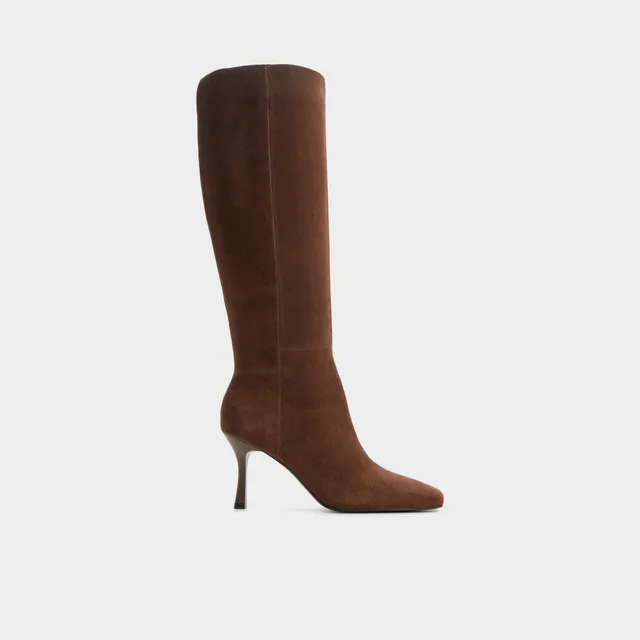 ALDO Purdie bottes hautes suède marron