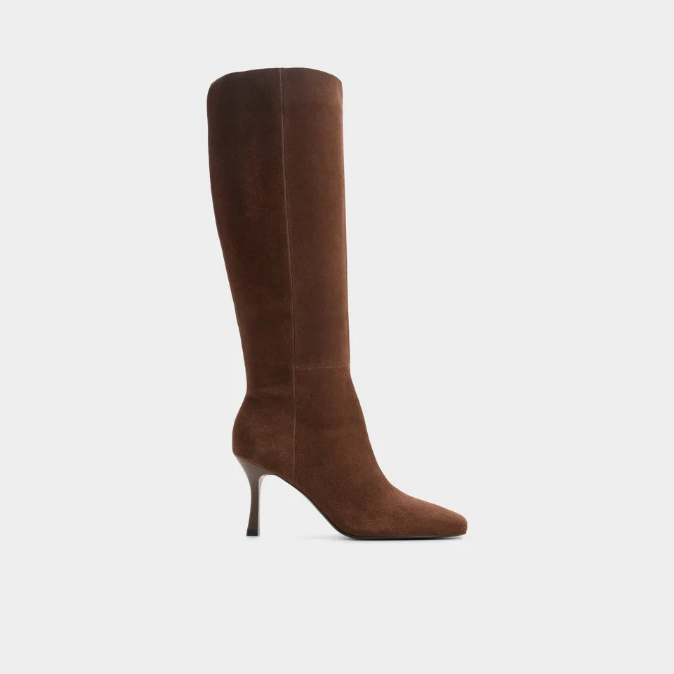 ALDO Purdie bottes hautes suède marron
