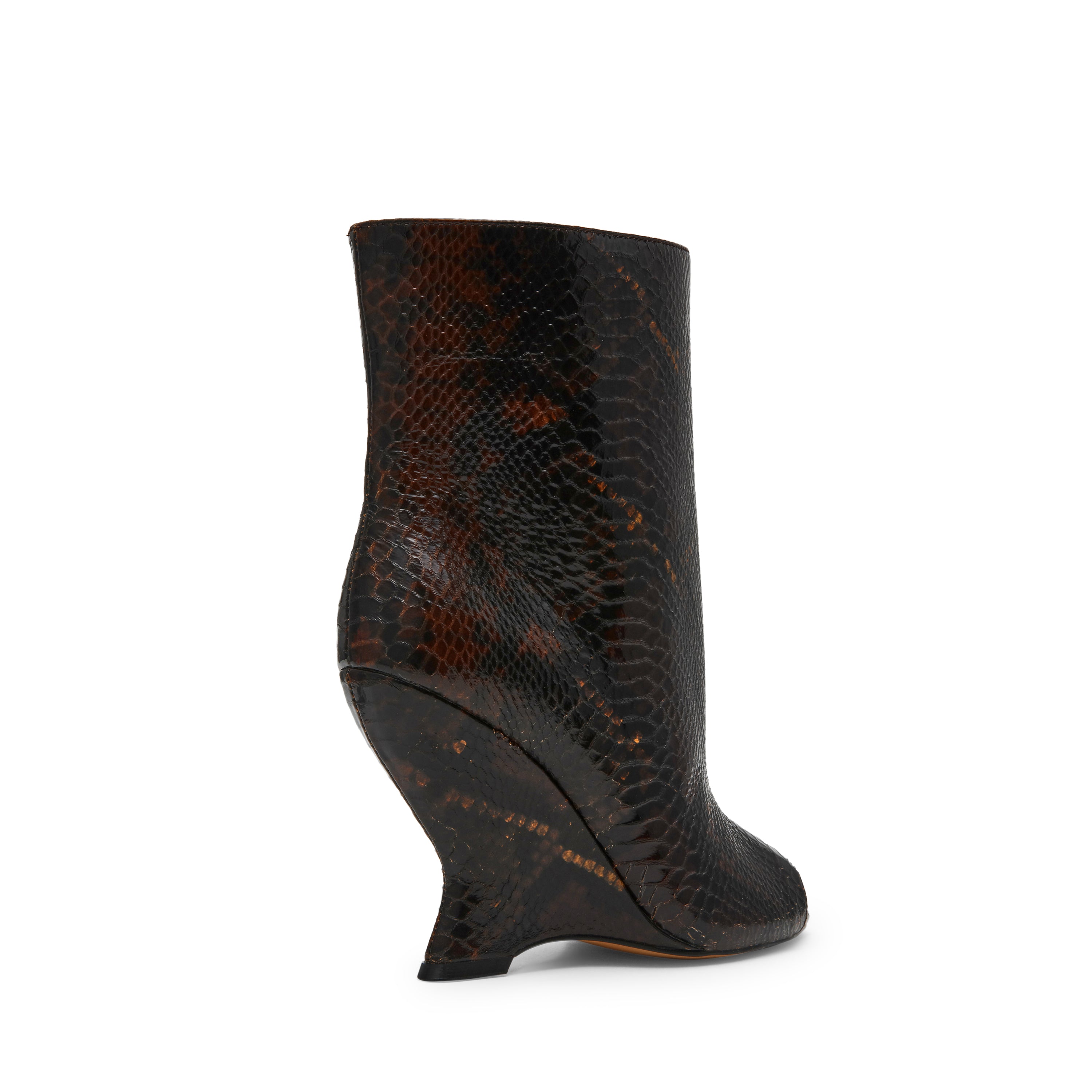 Steve Madden Rylix bottines cuir serpent marron 10 cm