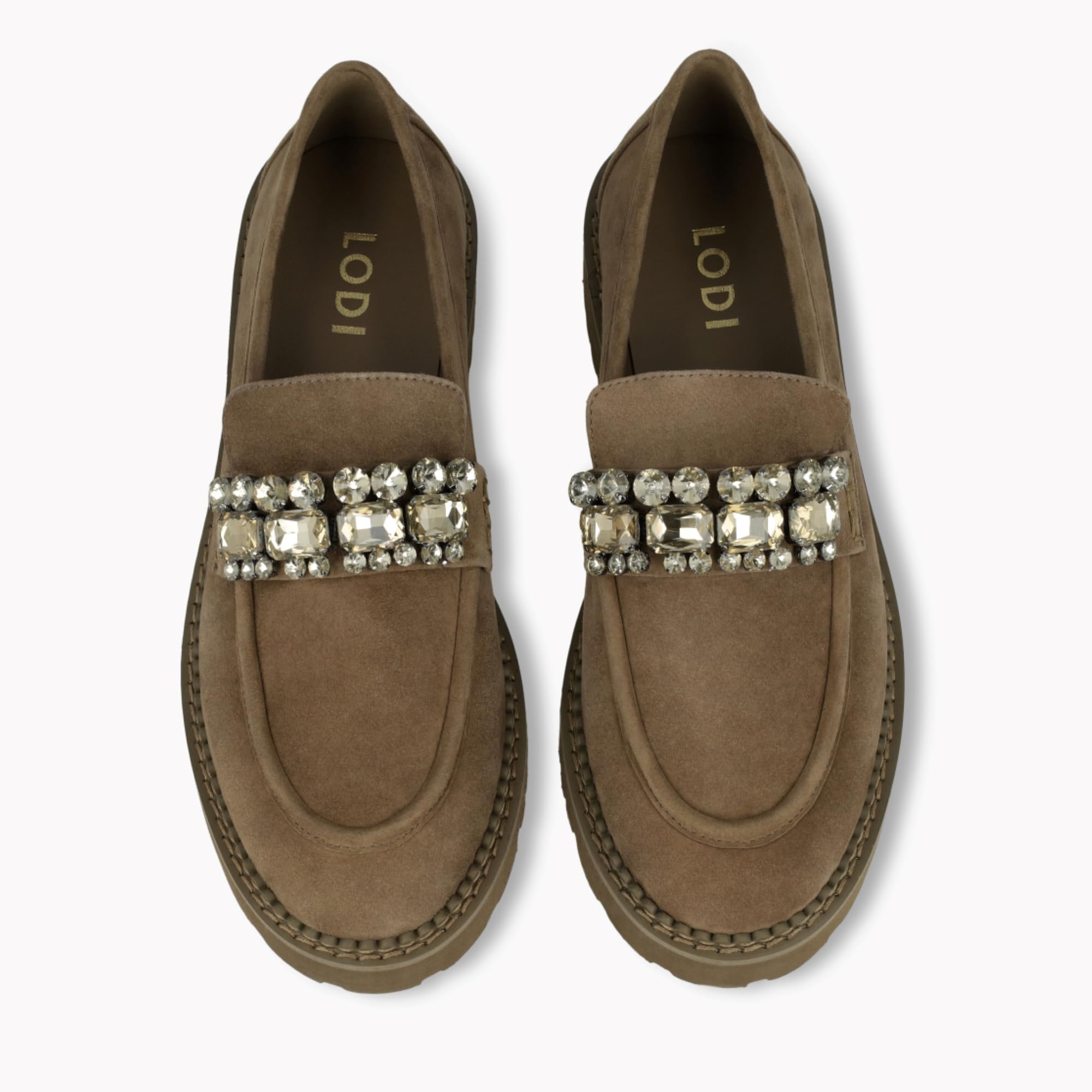 Lodi A-TUL5727 mocassins marron cuir véritable