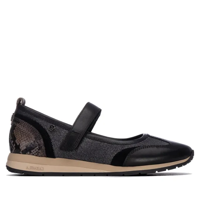 Carmela 16435301 ballerines femme noir scratch métallisé