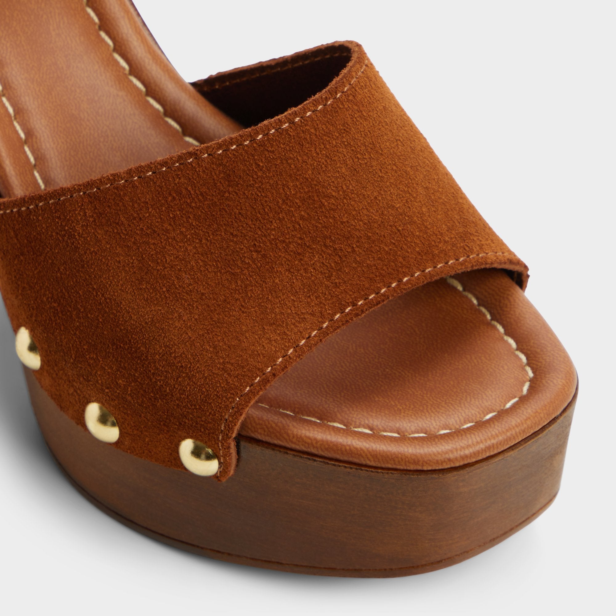 ALDO Niloria sandales bloc suède marron clouté