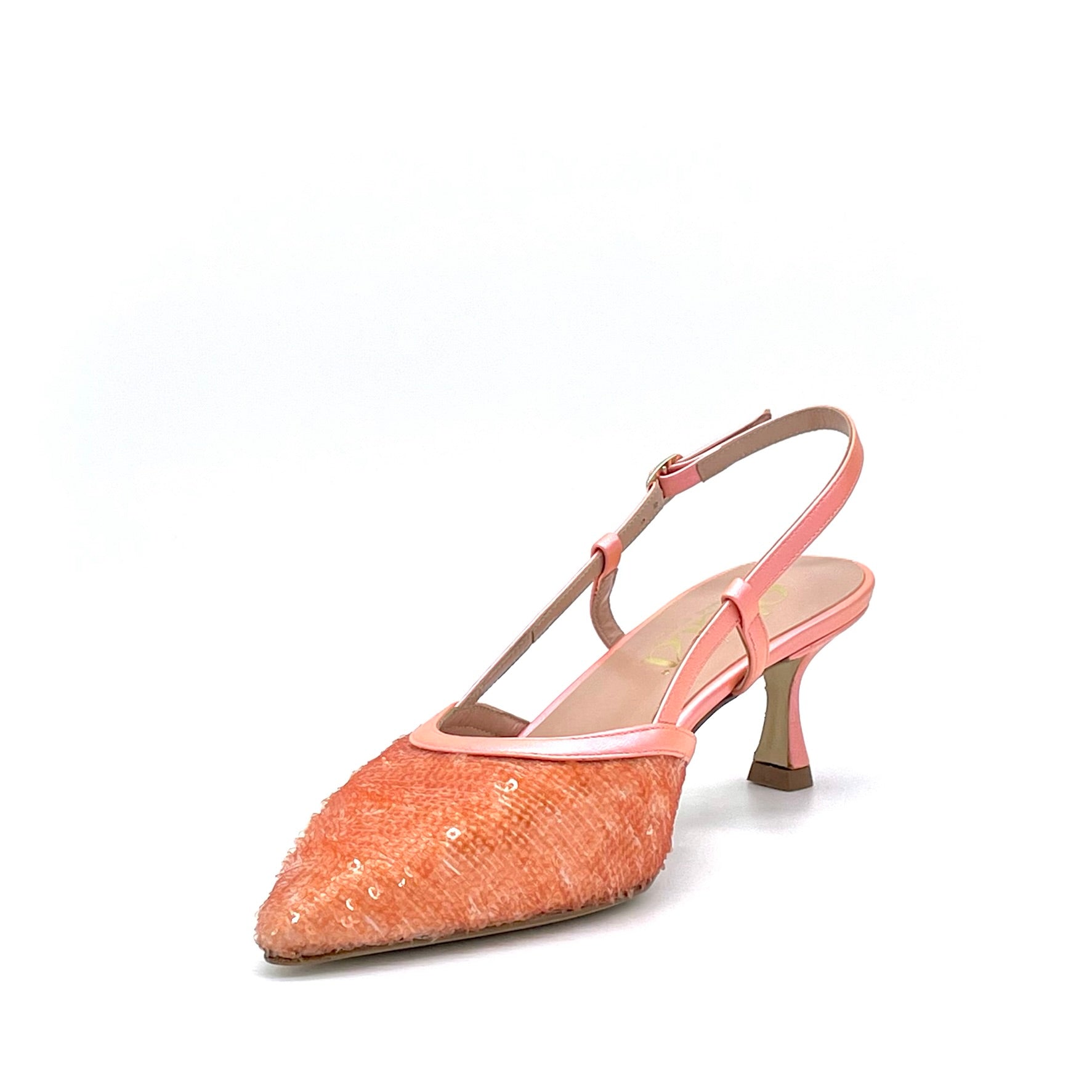 Elata 14146 slingback paillettes orange