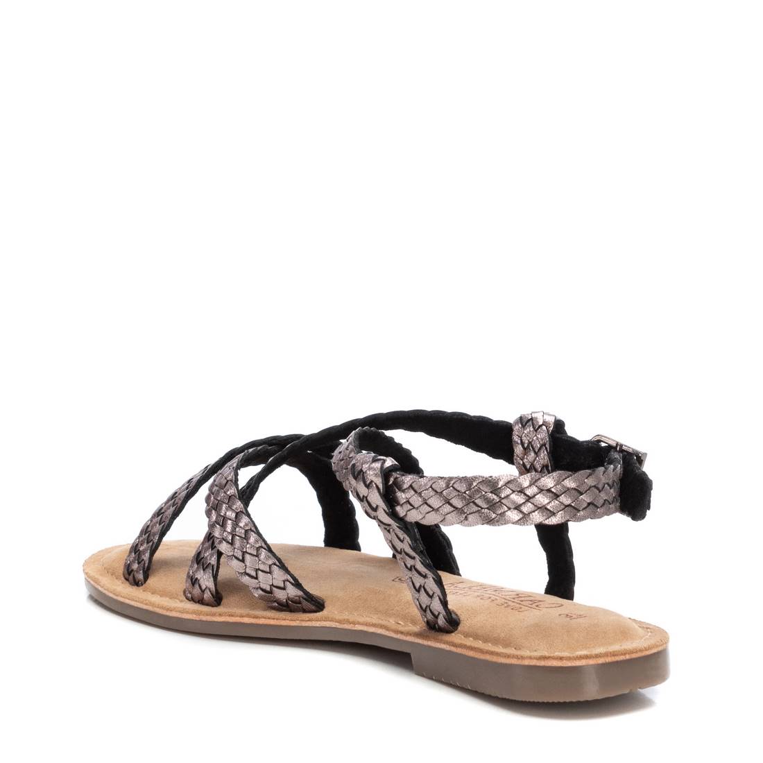 Carmela 16164802 sandales cuir gris plates