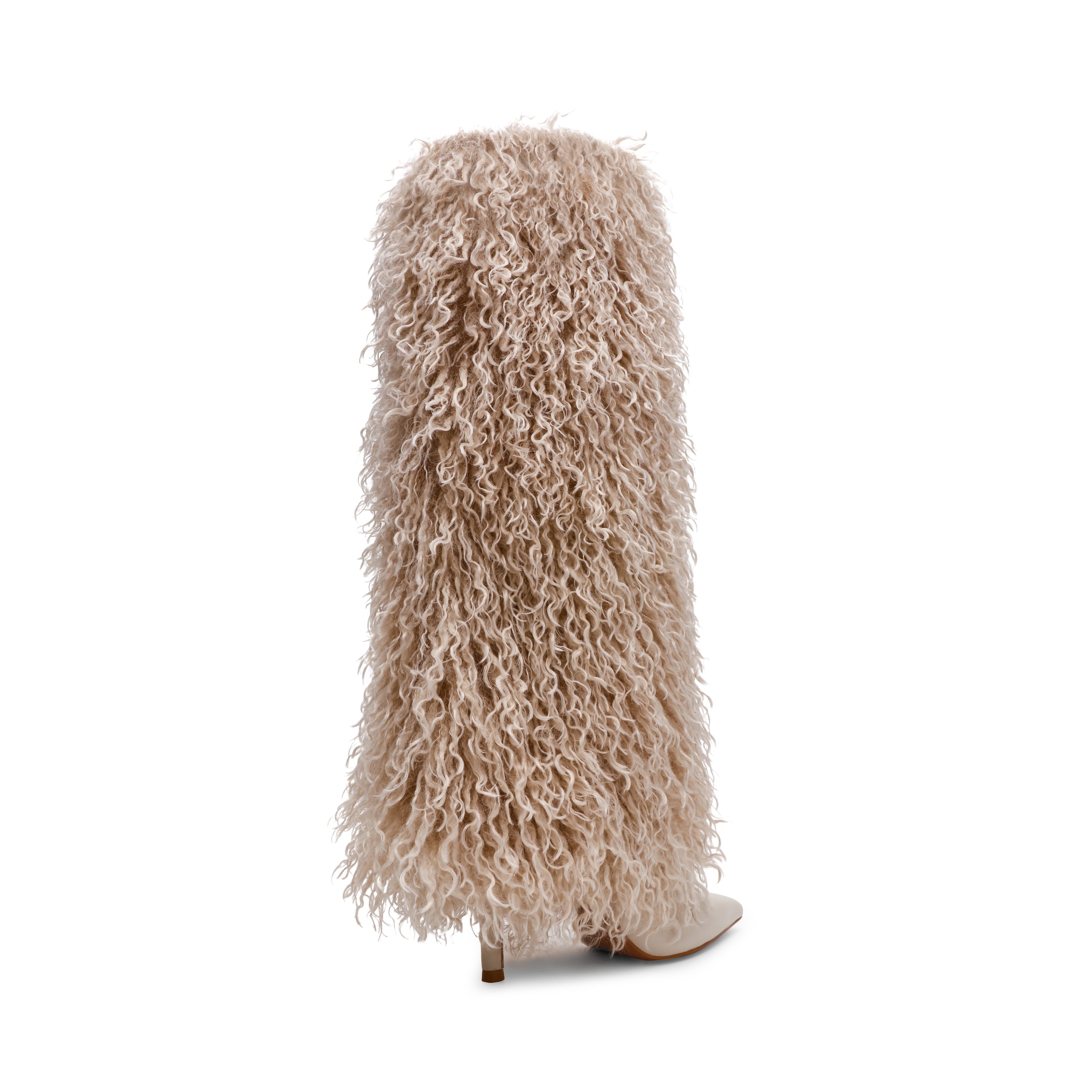 Steve Madden Icon Boot bottes tissu blanc cassé talon 8,5 cm