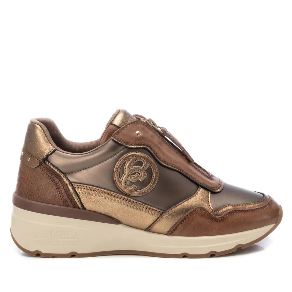 Carmela 16183004 baskets cuir marron zip
