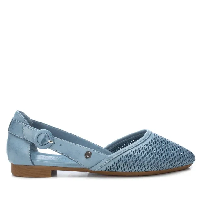 Carmela 16076006 ballerine femme bleue cuir plate