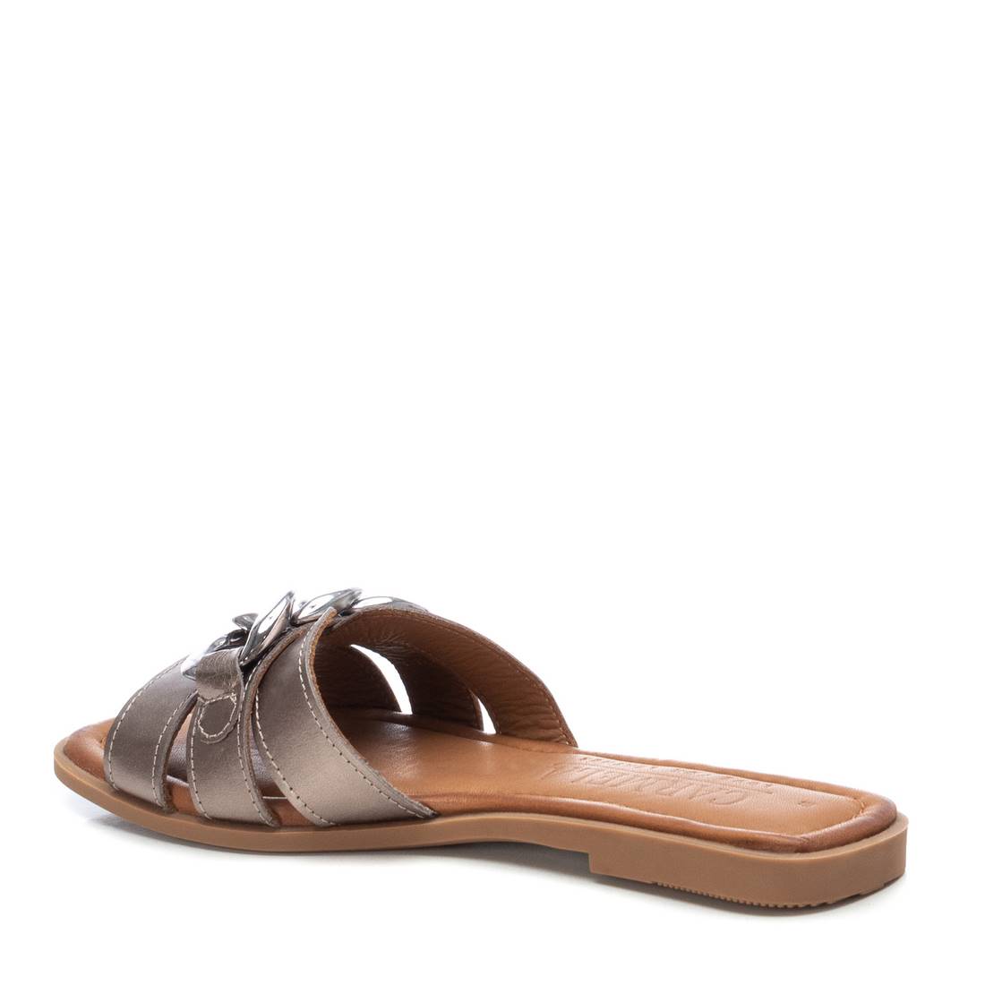 Carmela 16054310 sandales femme gris cuir plat